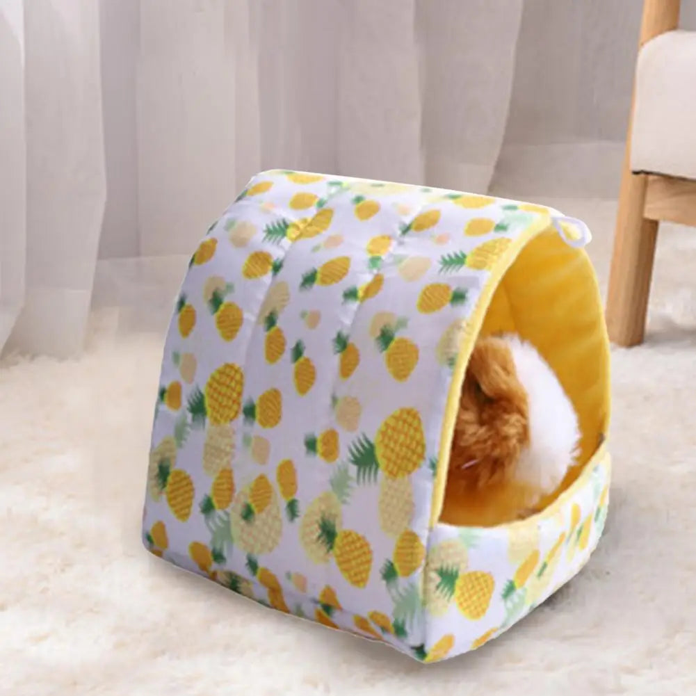 1 Pcs Hamster Squirrel Nest Large Space Keep Warm Pet Bed Winter Small Animal Cushion Nest Pet Supplies Huis Cavia Nest Kleine