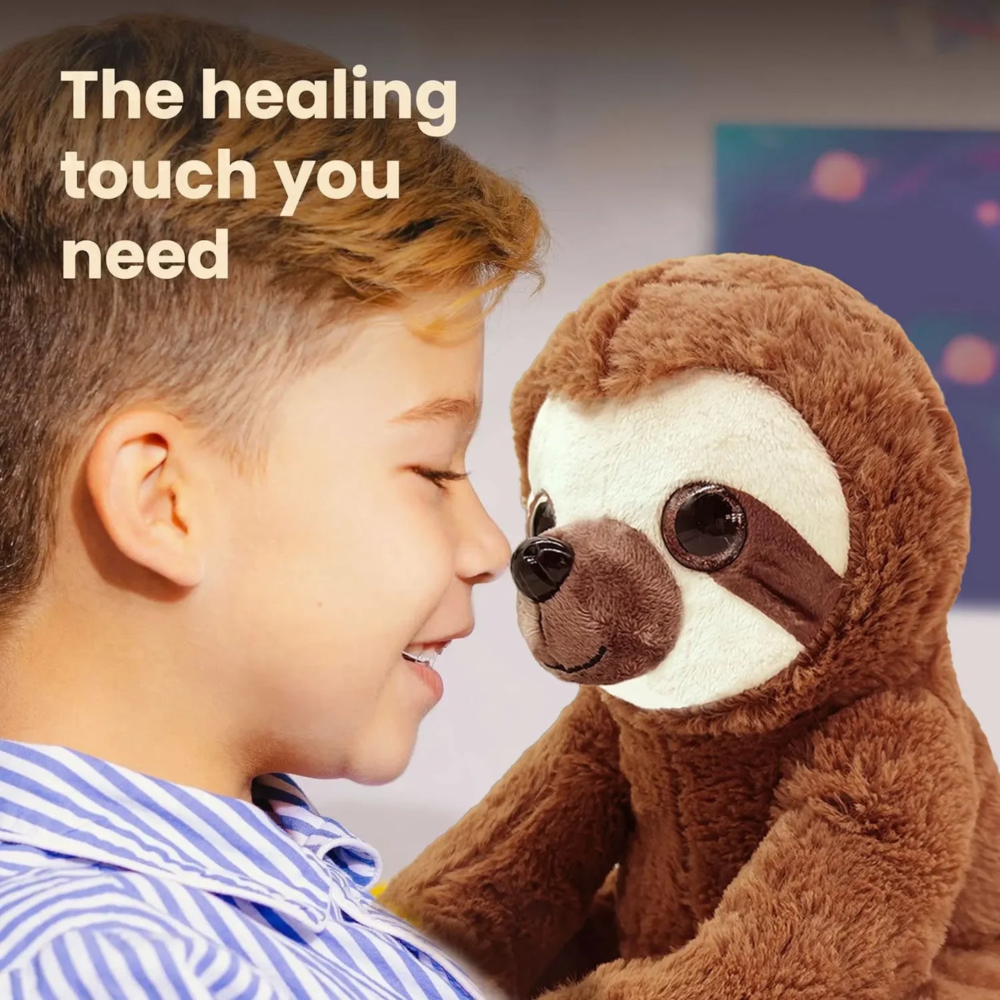 25cm Cute Sloth Plush Toy, High-Quality Long-Haired Stuffed Animal, Ideal Gift for Kids and Adults