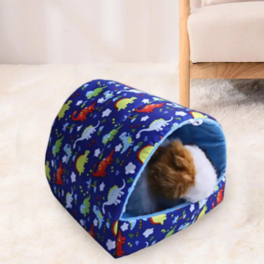 1 Pcs Hamster Squirrel Nest Large Space Keep Warm Pet Bed Winter Small Animal Cushion Nest Pet Supplies Huis Cavia Nest Kleine