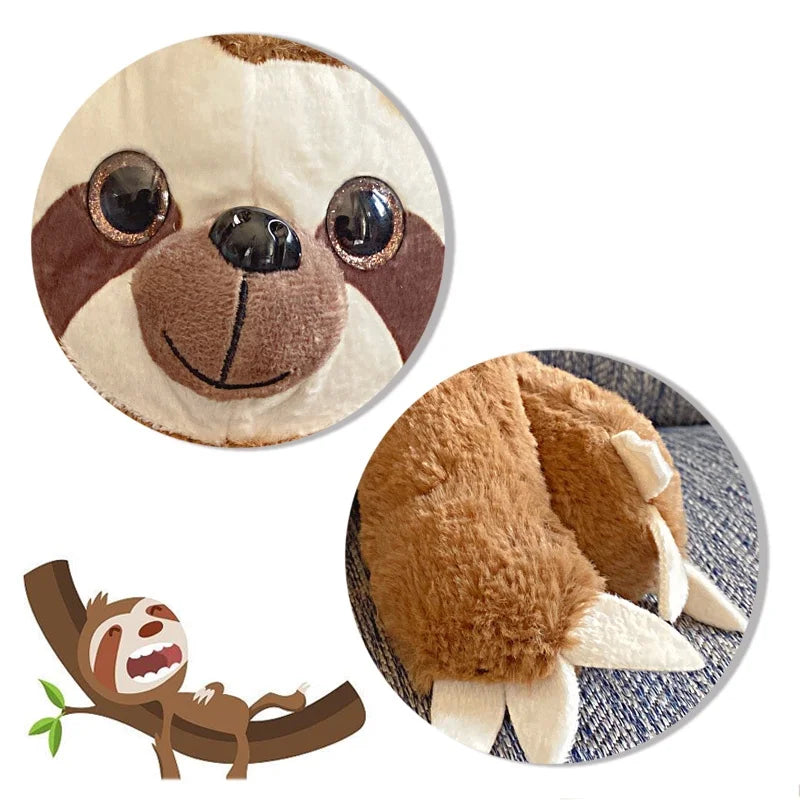 25cm Cute Sloth Plush Toy, High-Quality Long-Haired Stuffed Animal, Ideal Gift for Kids and Adults